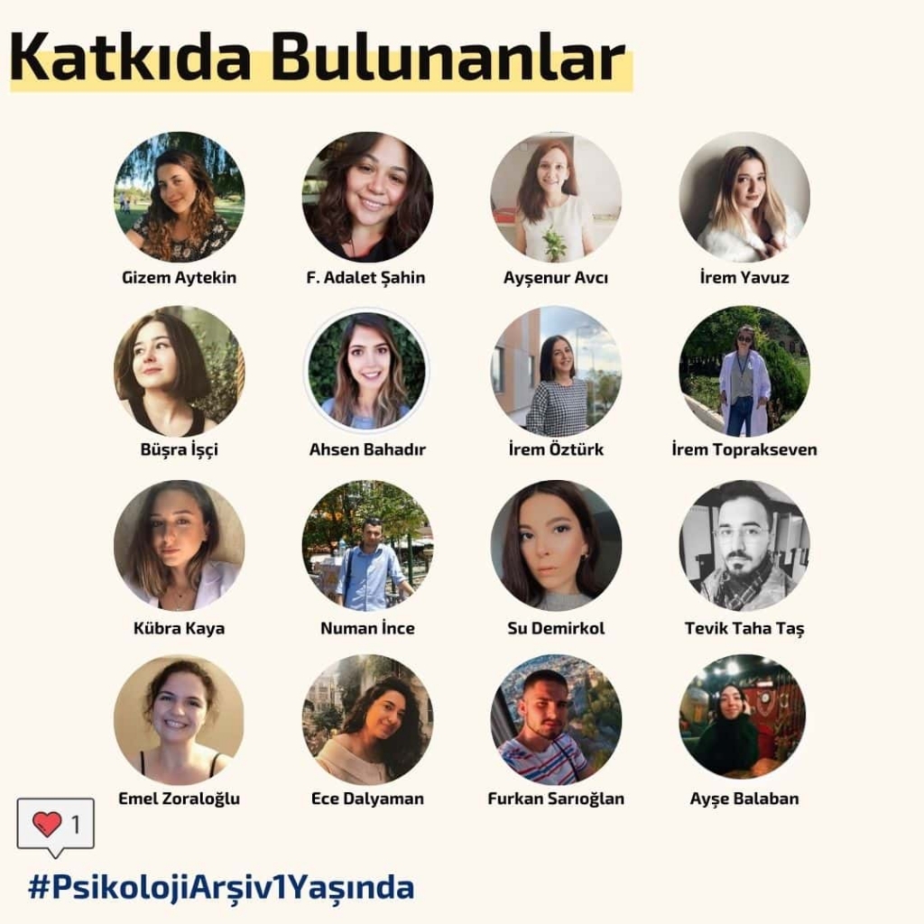 Psikoloji Arşiv Katkıda bulunanlar