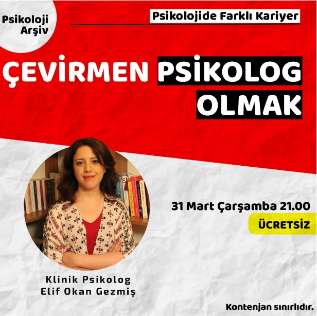 Elif Okan Gezmiş Çevirmen Psikolog Olmak