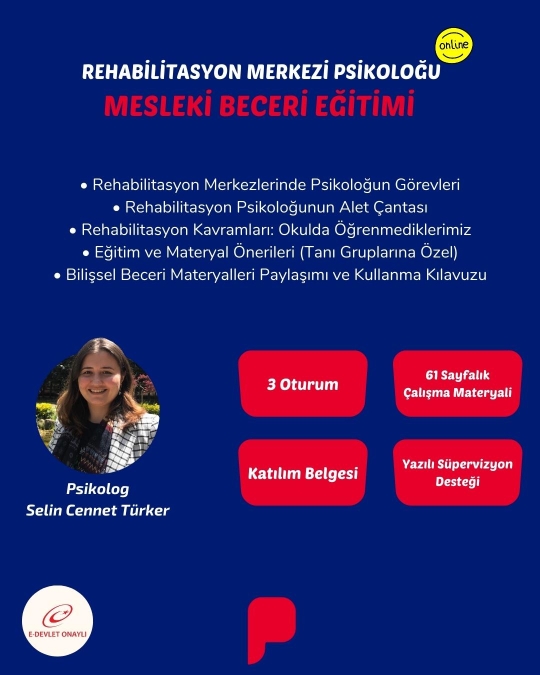 Rehabilitasyon Merkezi Psikolog Eğitimi