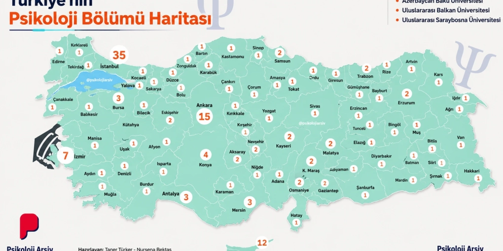 Türkiye'de Psikoloji Bölümü Bulunan Üniversiteler